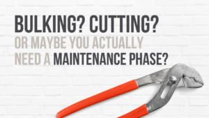 Maybe You Need a Maintenance Phase